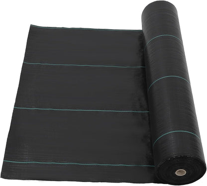 PioneerWorks 4ft x 250ft Premium Weed Barrier Landscape Fabric, 5oz Heavy Duty, Weed Control Fabric, High Permeability Good for Flower Bed, Driveway Fabric Ground Cover