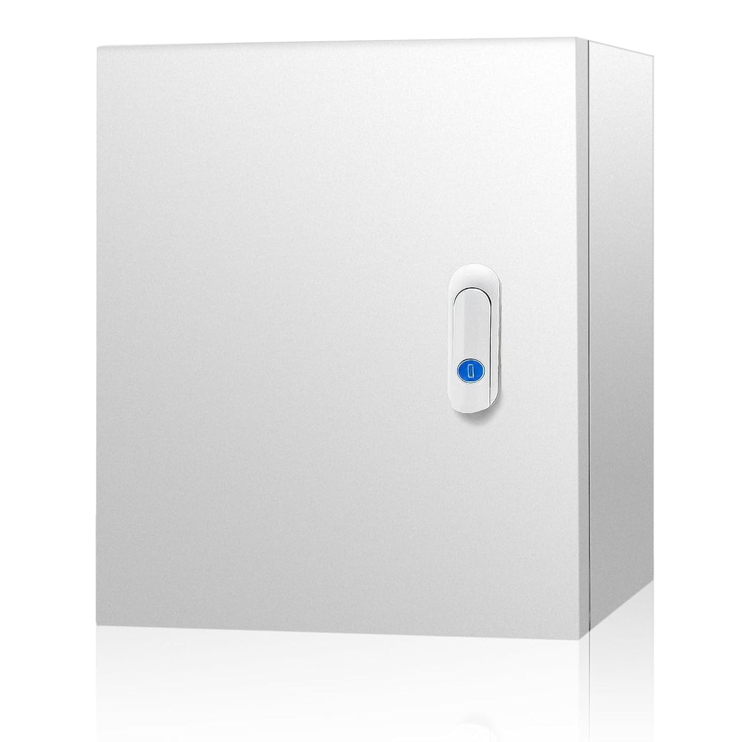 Outdoor Electrical Box 20 x 20 x 8''D NEMA 4X Enclosure Steel Box, Waterproof & Dustproof Outdoor/Indoor Lockable Electrical Junction Box, with Mounting Plate