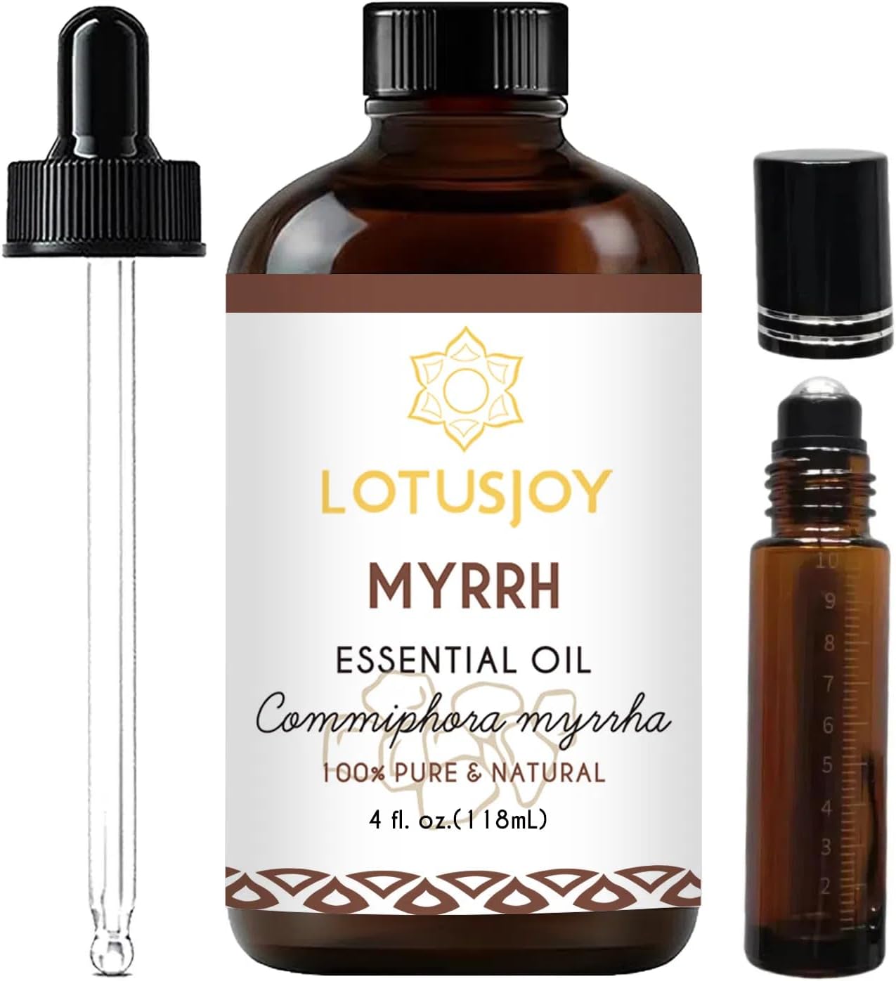 Myrrh Essential Oil, Pure Natural Myrrh Oil for Skin Hair Diffuser Room Spray DIY - 4 Oz