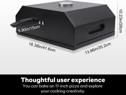Ayiusedeza Outdoor pizza oven, a convenient pizza oven with a handle for grilling, suitable for use in courtyards and gatherings (pizza)