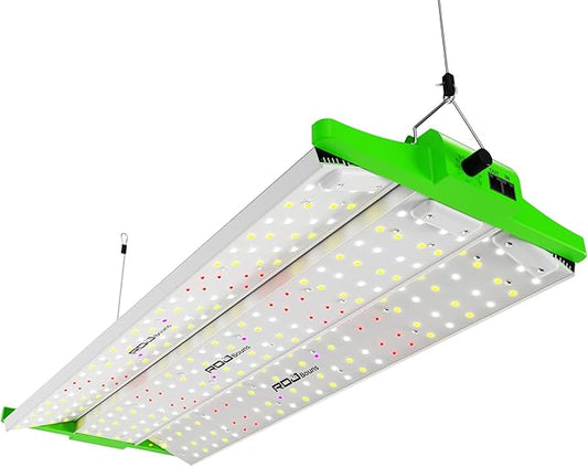 RDJ Bouns 240W Led Grow Light with UV IR, Adjustable Panel Angle, 0-100 Dimmer, Daisy Chain, 2x4 Grow Lights for Indoor Plants Full Spectrum Perfect for 4x2,3x4 Tent