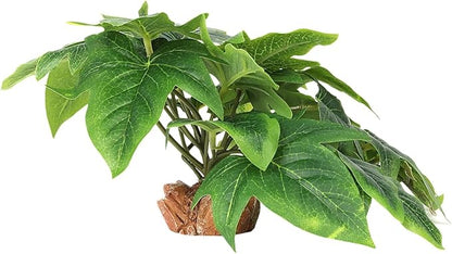 Reptile Plants for Terrarium, Ball Python Tank Decor Accessories fit Bearded Dragon Crested Leopard Gecko Lizard Chameleon Snake Frog Tortoise Hermit Crab - Fake Sweet Potato Vine