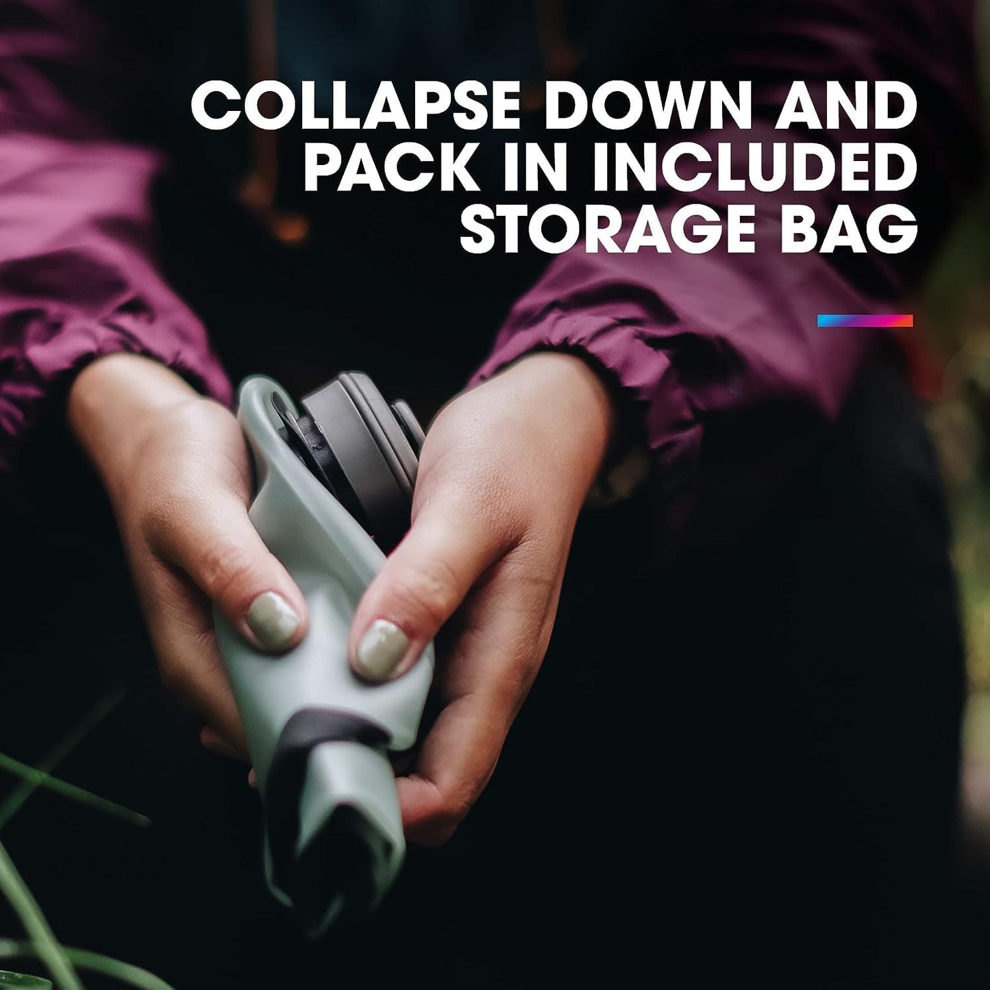 HydraPak Seeker - Collapsible Camping Water Storage (2L, 3L, 4L, 6L, 10L) - BPA & PVC Free, Hydration Reservoir Bag, Leak Proof