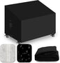 Heavy Duty Patio Sofa Covers Waterproof, Outdoor 3-Seater Couch Cover Waterproof, 600D Outdoor 2-Seater Loveseat Furniture Covers with Air Vent Handle 60''W x 34''D x 24''H/ 30''H Black