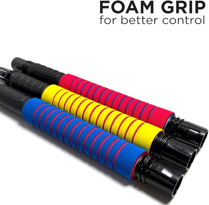 Ice Scraper and Snow Brush for Car, Lightweight 7" Brush Head & 33.5" Extendable Handle for Quick Windshield and Window Cleaning on SUV, Truck, Auto (Yellow)