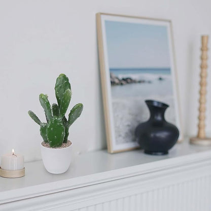 14Inch Artificial Cactus Faux Cacti Fake Cactus Saguaro Potted Plants for Indoor Outdoor Home Offices Store Decoration