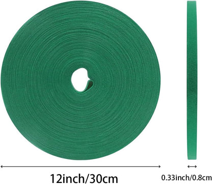 Garden Plants Tape Ties for Climbing Stakes Grafting Clips Support(143 Feet X1/3 Inch Green)