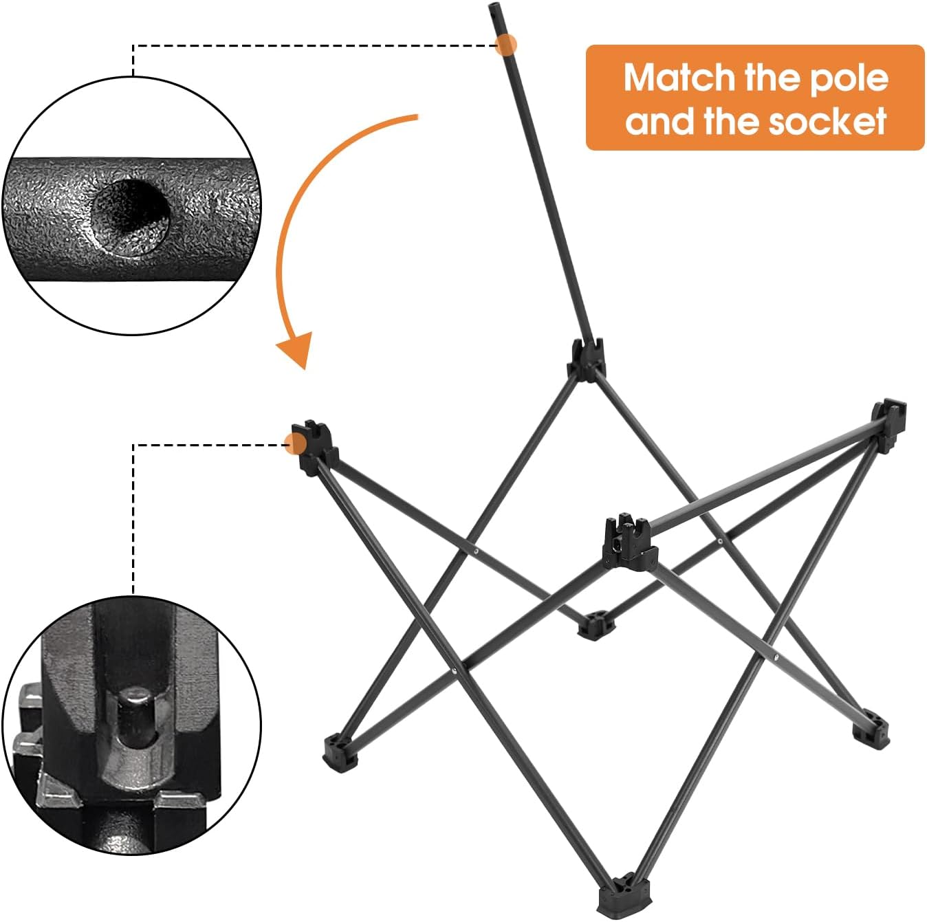 MOON LENCE Folding Outdoor Aluminum Camping Table Portable Ultralight Compact Backpacking Travel Table for Beach, Picnics, Hikin (Gold, Large)