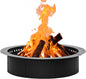 42 inch Fire Ring, Large Round Firepit Insert,Fire Pit Ring for Camping, Wood Burning Fire Pit for Yard,Garden,Outdoor Fireplace, DIY Fire Rings for Outside