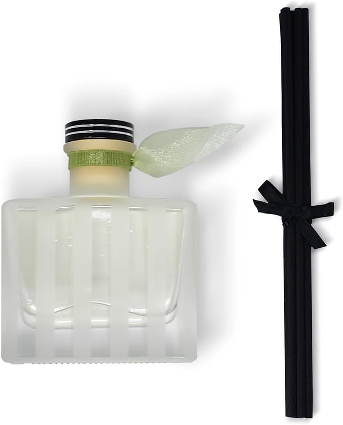 LOVSPA Reed Diffuser Set, English Pear & Bergamot Scented Oil Diffuser with Sticks, Home Fragrance Accessories for Bathroom Shelf Decor, Aroma Diffusers for Home or Office Desk, USA Made