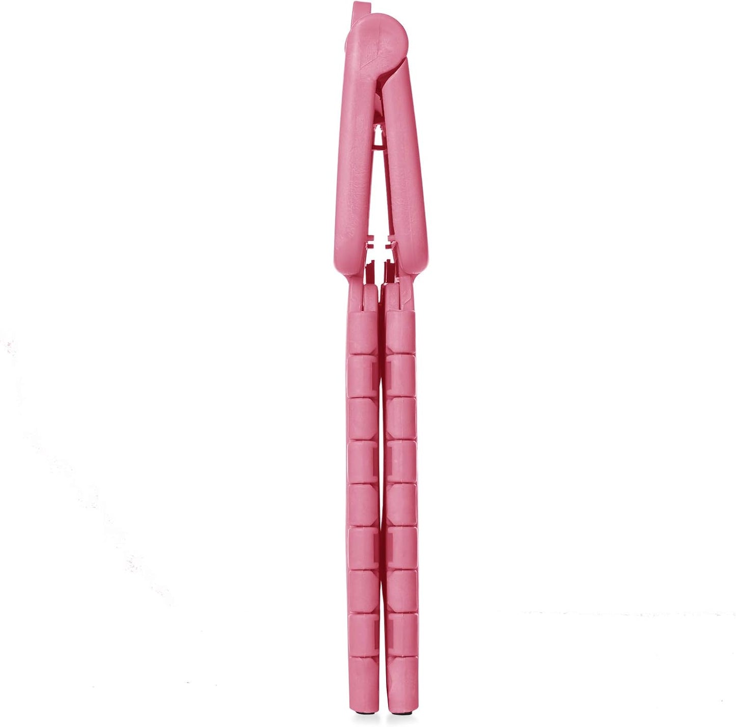 Casafield 9" Folding Step Stool with Handle, Pink - Portable Collapsible Small Plastic Foot Stool for Kids and Adults - Use in The Kitchen, Bathroom and Bedroom