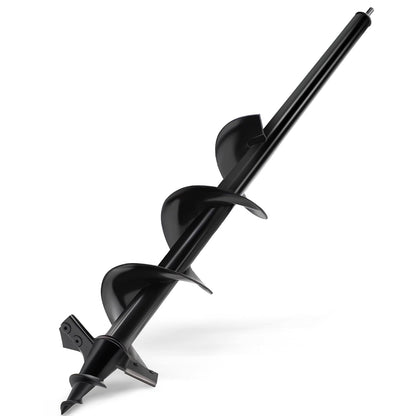 SYITCUN Auger Drill Bit for Planting - 4"X24" Heavy-Duty Post Hole Auger - Auger Post Hole Digger for Fence- 3/8" Hex Drive Drill
