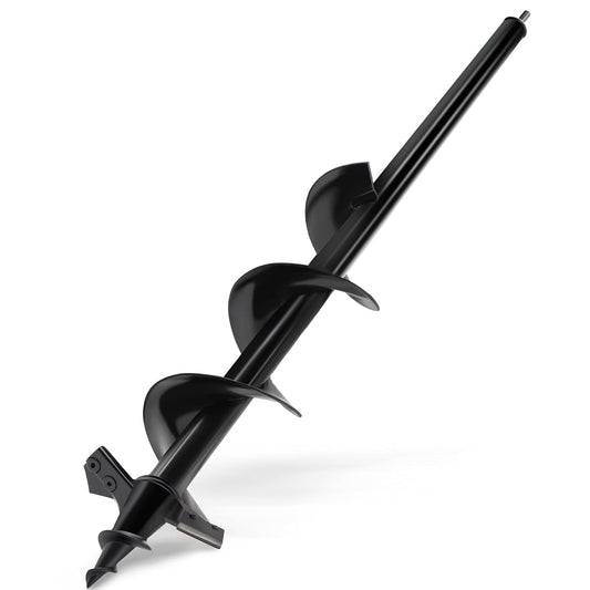 SYITCUN Auger Drill Bit for Planting - 4"X24" Heavy-Duty Post Hole Auger - Auger Post Hole Digger for Fence- 3/8" Hex Drive Drill