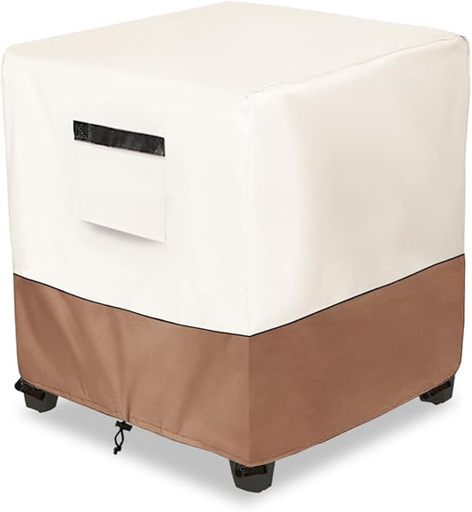 Outdoor Rocking Chair Side Table Cover, Heavy Duty All-Weather Patio Side Table Cover Fits Square Small Tables (13 x 16.5 x 17 Inches)