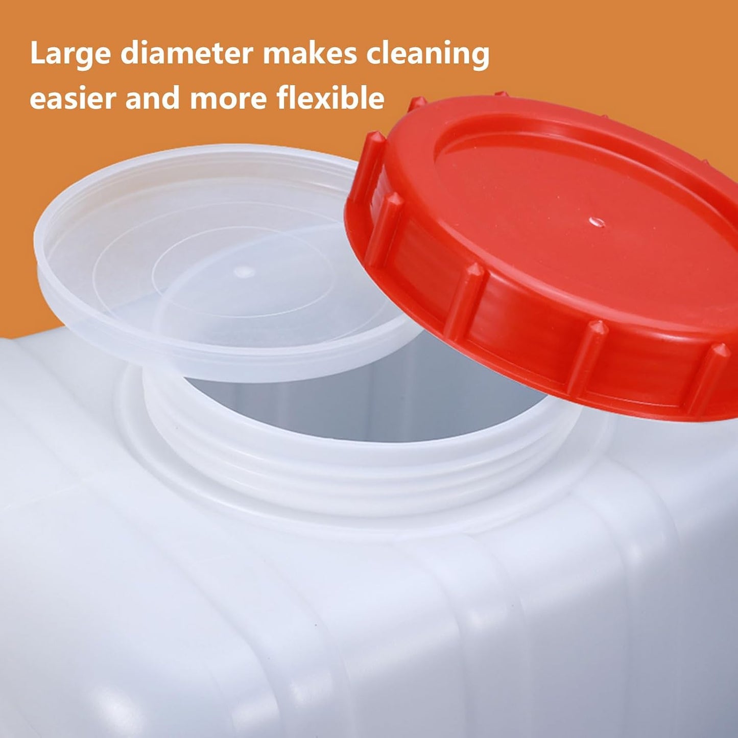 Water Storage Container with Spigot Hose, 52.8 Gallon Portable Water Tank Thick Water Dispenser Carrier Heavy Duty Water Bucket for Hiking Picnic Vehicle Outdoor Emergency(Size:35L/9.3Gal)