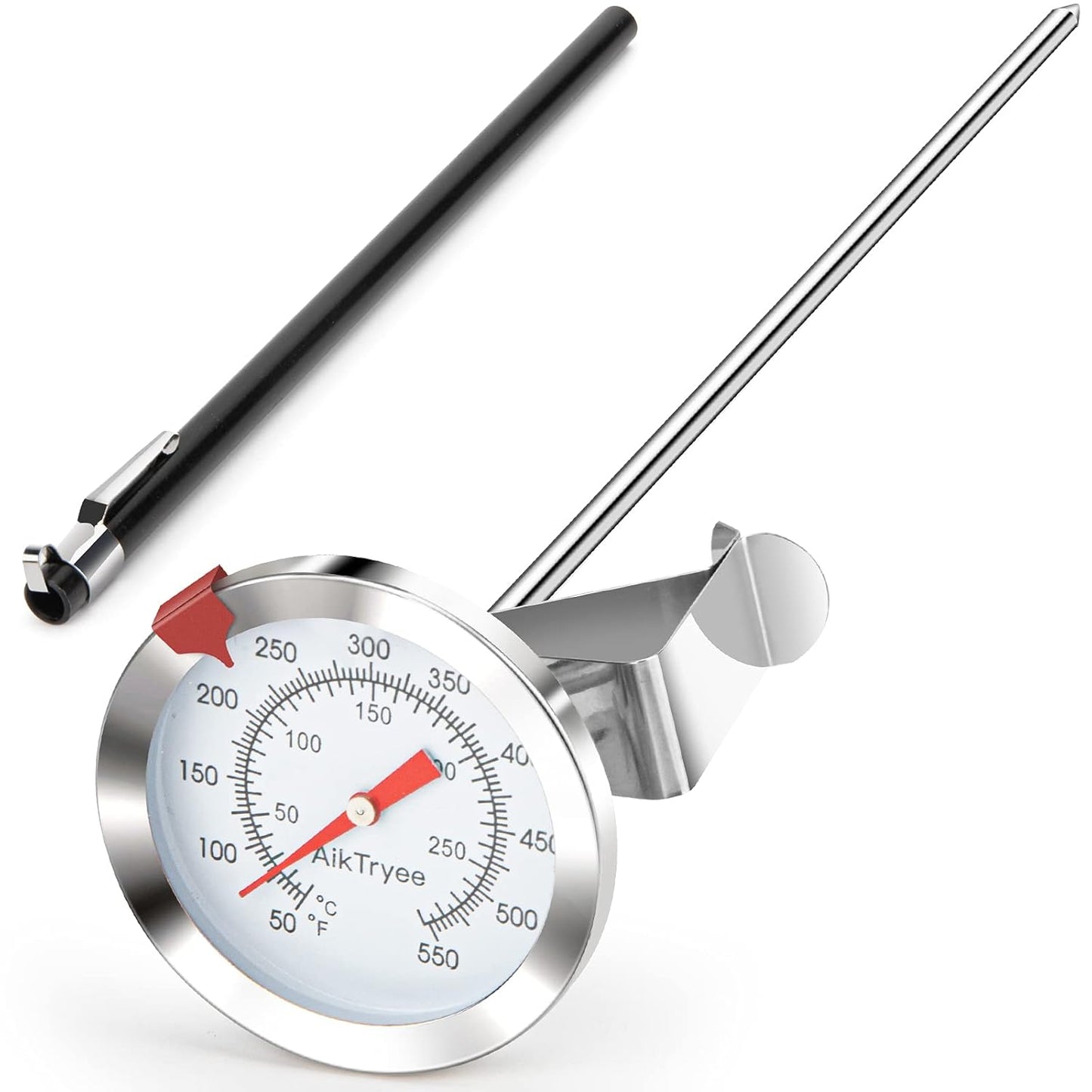 Candy Thermometer Cooking Thermometer with Instant Read Dial Meat Thermometer for Cooking Candy Deep Fry Oven by AikTryee