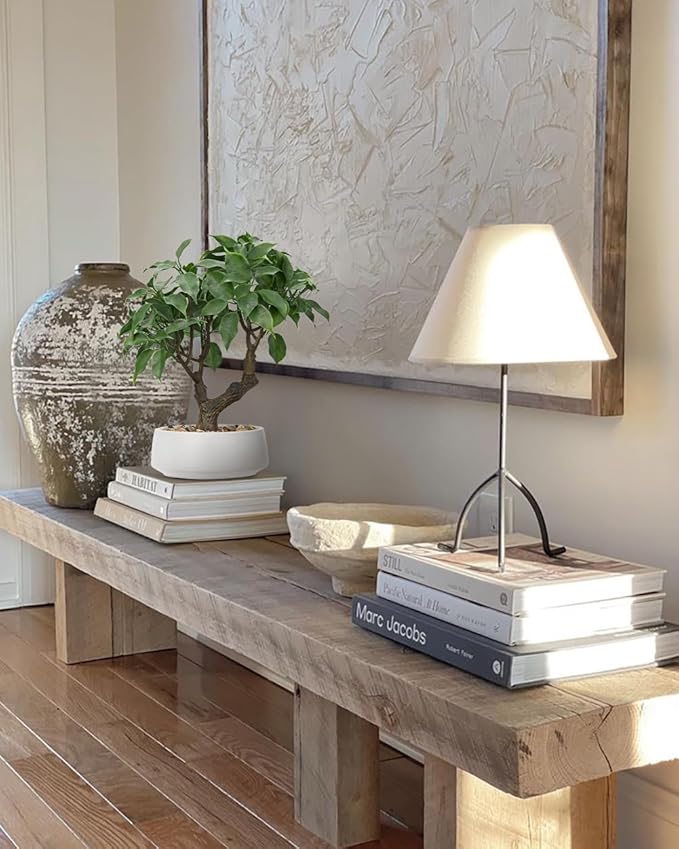 Artificial Bonsai Tree, Small Ficus Bonsai Tree 13" Indoor Bonsai Tree Fake Potted Plant Decorative Fake Desk Plant Decor with Ceramic Pot for Home Office Living Room Bedroom Bathroom Table Shelf