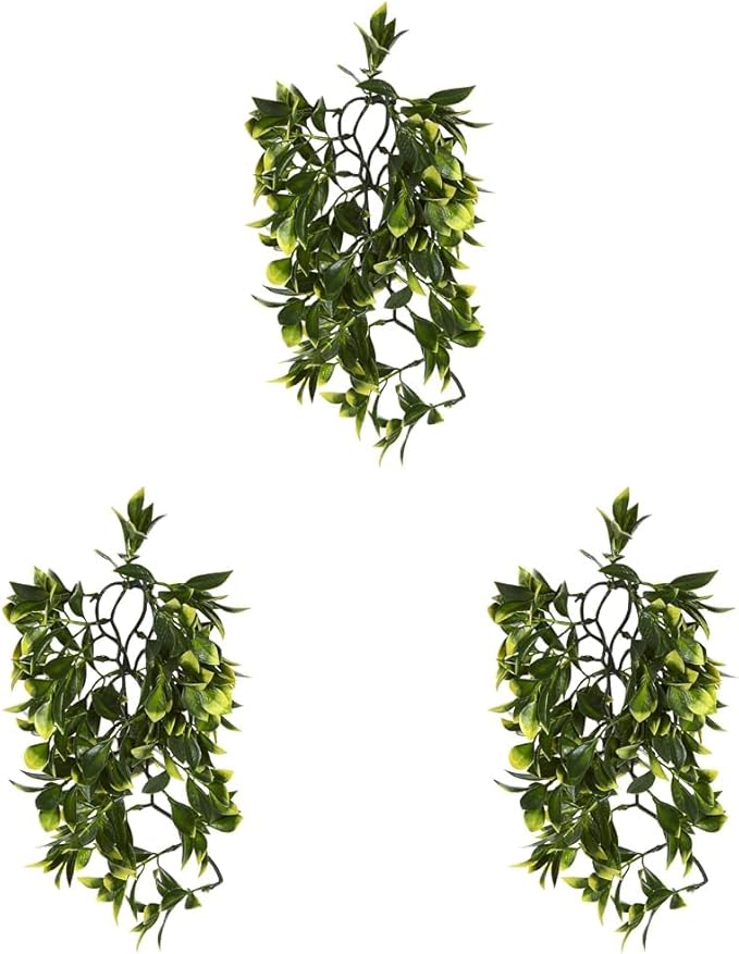 Exo Terra Plastic Terrarium Plant, Medium, Mandarin (Pack of 3)