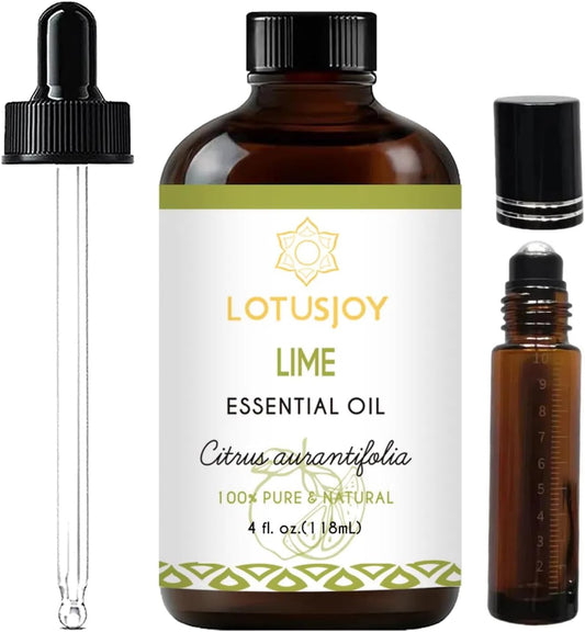 Lime Essential Oil, Pure Natural Organic Lime Oil for Aromatherapy Beauty Home Care - 4 Oz