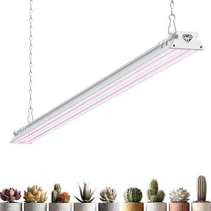 Barrina TX-S60 4FT Grow Light for Indoor Plants, 60W(420W Equivalent), Full Spectrum, High PPFD, Super Bright, Linkable, Grow Lights for Seed Starting, Greenhouse, Vegetables with On/Off Switch 1 Pack