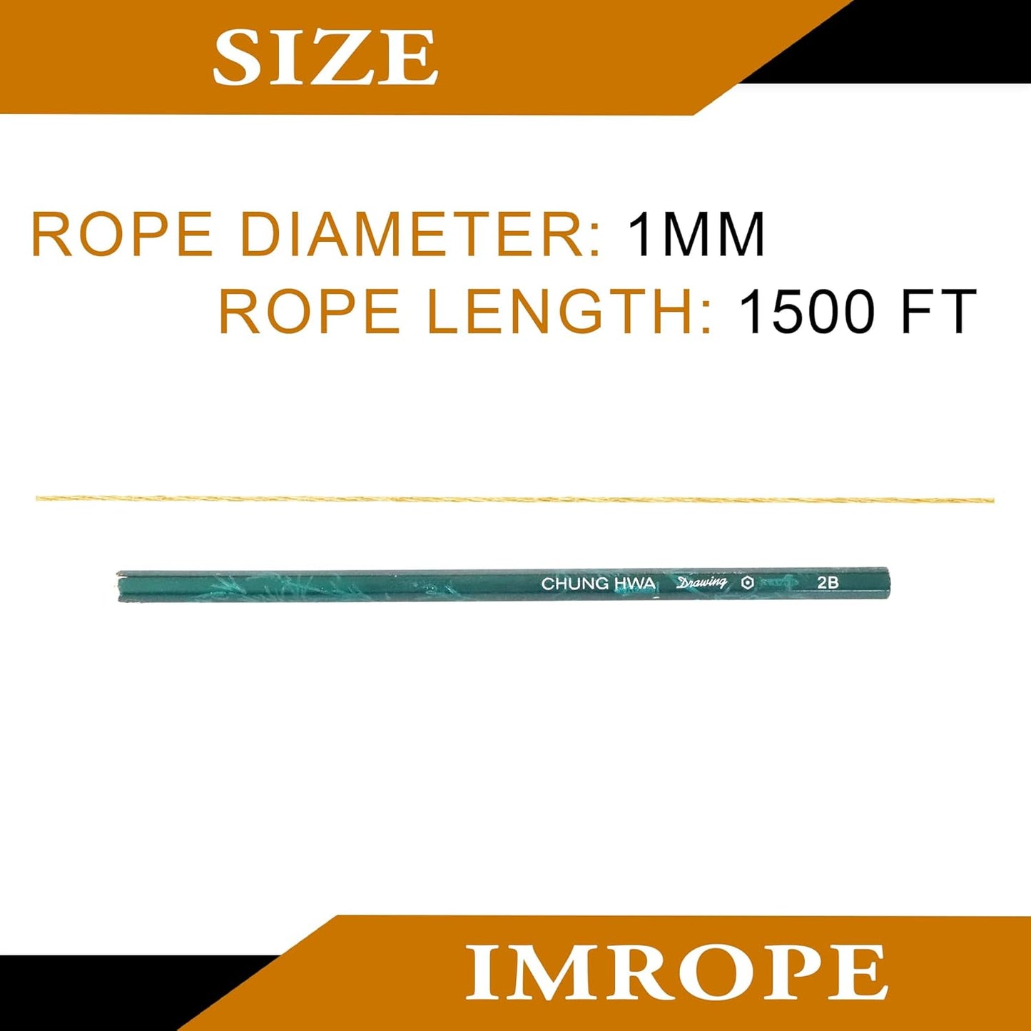 1mm x 1500 Feet Yellow Jute Rope, Twine for Gardening Tomato Climbing Plant Tie Floristry Crafts Gift Wrapping Packing Decor