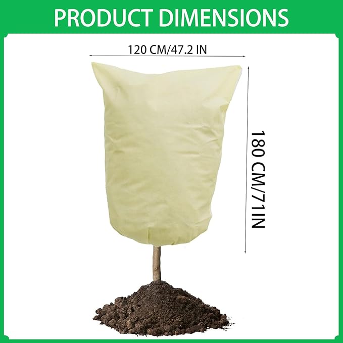 Plant Covers Freeze Protection,47.2 X 70.8 Inchesplant Covers for Winter, 2-Packwinter Garden Plant Protectionreusable.