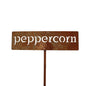 Classic Metal Garden Markers 19 Inches Tall (peppercorn, Naturally Rusted)