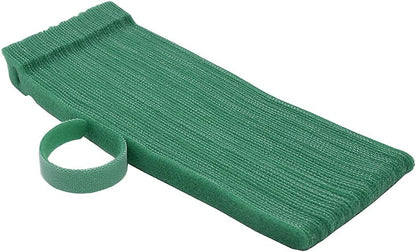 Garden Hook＆Loop Plant Cable Ties, Multi-functional Ties, Adjustable Garden Nylon Ties for Supporting Plant and Vines(50 Pcs, 8 Inch, Green)