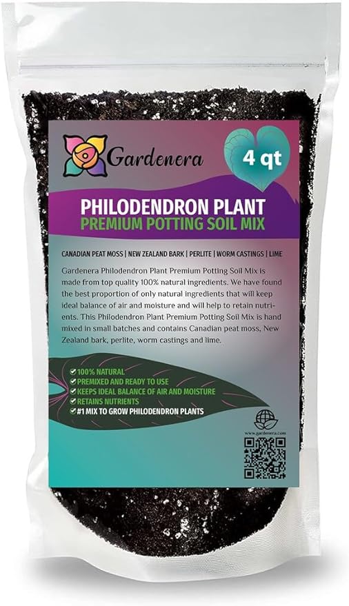 Gardenera Philodendron Planting Mix - Provide Your Plants with The Best Soil Medium - 4 QUARTS