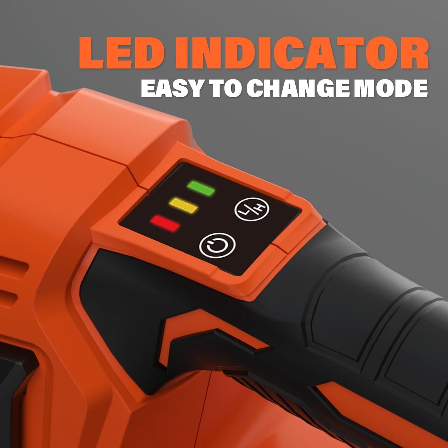 SOYUS Leaf Blower, 20V Leaf Blower Cordless with 2x2.0Ah Battery and Charger, 150 MPH Electric Leaf Blowers with Two-Speed Mode, Blowers for Lawn Care, Debris Dust Cleaning(Orange)