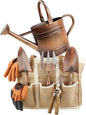 1 Gallon Galvanized Steel Watering Can with 3 Pcs of Garden Tools, 1 Pc of Pruning Shear, 1 Pair of Gardening Gloves，1 Pc of Garden Tools Organizer Tote