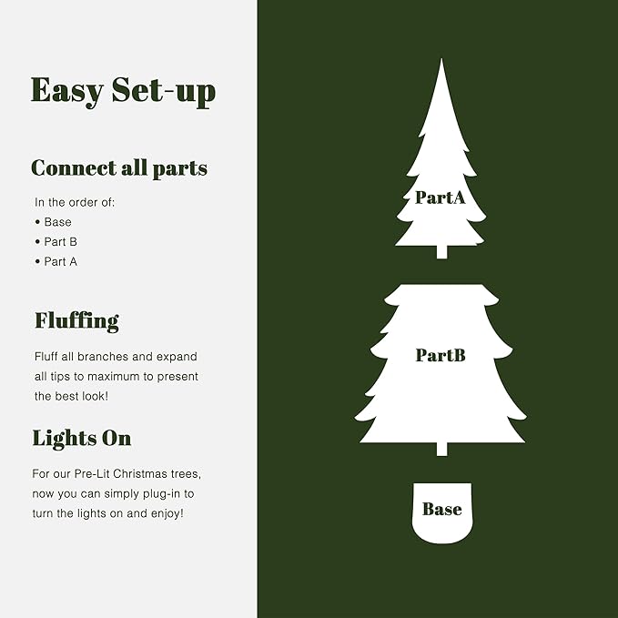 LuxenHome 4.5FT Small Christmas Tree, Potted Slim Artificial Christmas Trees with 100 Warm White LED Lights, Realistic Cedar Prelit Xmas Trees with White Planter Pot for Holiday Display