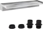Waterfall Spillway Fountain 304 Stainless Steel Water Pool Fountain with Wider Water Flow Platform,Pool Waterfall for Outdoor Garden and Patio Decorations(35.5 Inch)