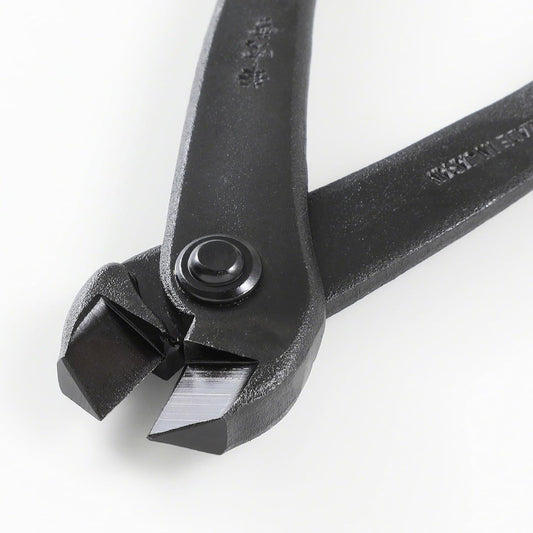 Wazakura Hanafubuki Hand Forged Bonsai Tree Wire Cutter MADE IN JAPAN 7.7inch (195mm), Japanese Garden Tool, Rounded Ends - Black