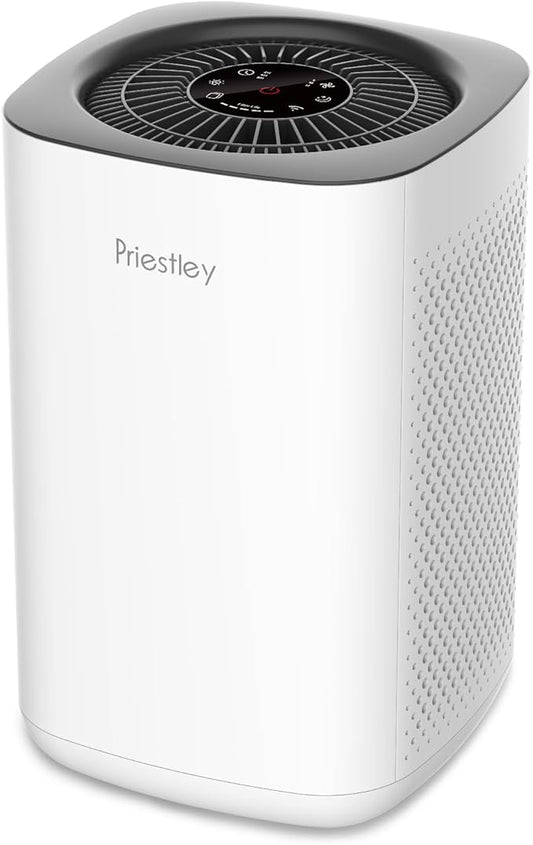 Priestley Air Purifier for Bedroom, Home, Dorm Up to 1100Ft², Smart WiFi Air Purifiers, 3-in-1 Air Filter with HEPA Sleep Mode, Remove Dust Smoke Pollutants Odor Pet Dander
