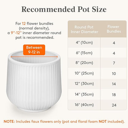 Lifewit Artificial Flowers for Outdoor Indoor, 12 Bundles Plastic Fake Flowers Daisy with Eucalyptus Leaves for Home Garden Decor, Porch, Window Box(Mix for Fuchsia Purple)