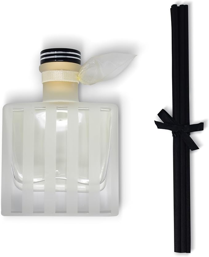 LOVSPA Reed Diffuser Set, Vanilla Antilles Scented Oil Diffuser with Sticks, Home Fragrance Accessories for Bathroom Shelf Decor, Aroma Diffusers for Home or Office Fall Decor, USA Made