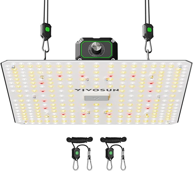 VIVOSUN LumaLight 100W LED Grow Light, Full Spectrum Plant Light, Smart Dimmable & High PPFD for Indoor Plants Seedling Vegetables Bloom, Fits 2×2/2×4 Grow Tents