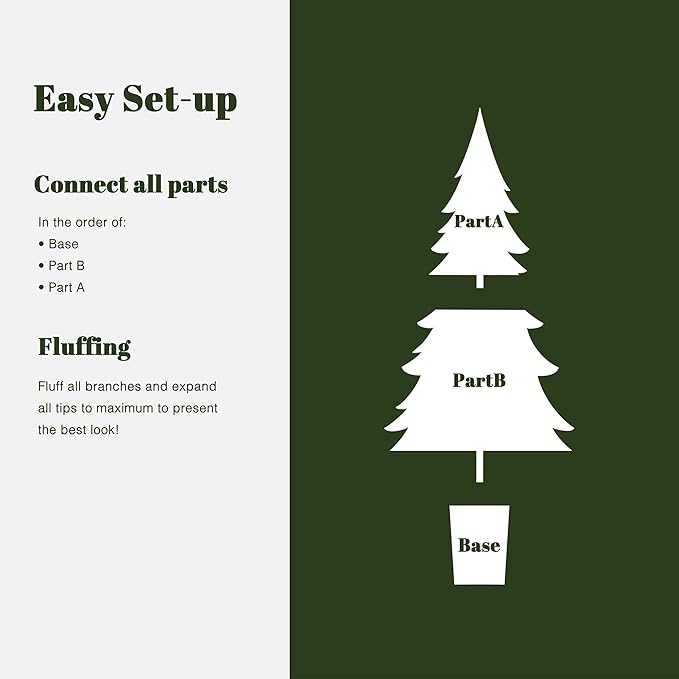 LuxenHome 4FT Unlit Flocked Christmas Tree, Small Potted Christmas Trees with Downswept Branches and Feather Accents, White Snowy Finish Stylish Faux Artificial Trees for Outdoors Holiday Decorations