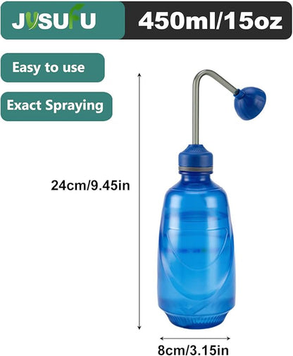 Watering Can for Seedlings, Small Watering Can for House Plant Garden Flower 15oz/0.45l (Blue)