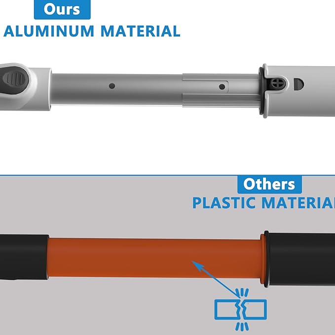 47.3" Ice Scrapers for Car Windshield, EVA Foam Snow Brush for Car, Heavy Duty Snow Broom & Squeegee with 180° Pivoting Head, Scratch-Free Extendable Snow Pusher for Car, SUV, Truck