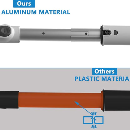 47.3" Ice Scrapers for Car Windshield, EVA Foam Snow Brush for Car, Heavy Duty Snow Broom & Squeegee with 180° Pivoting Head, Scratch-Free Extendable Snow Pusher for Car, SUV, Truck