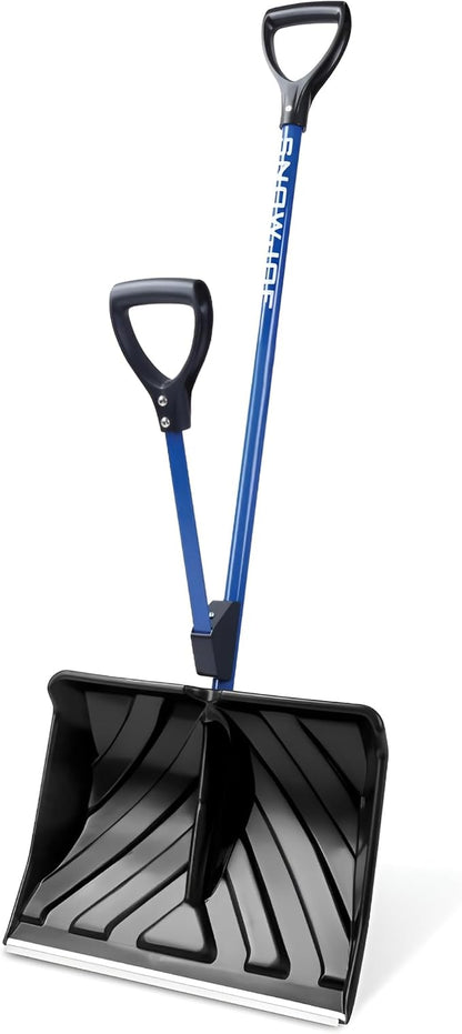 Snow Joe Snow Shovel with 18-Inch Blade and Assist Handle, 3.5 Lbs - Heavy-Duty Lightweight Shoveling Tool for Ice Removal, Shovelution SJ-SHLV01