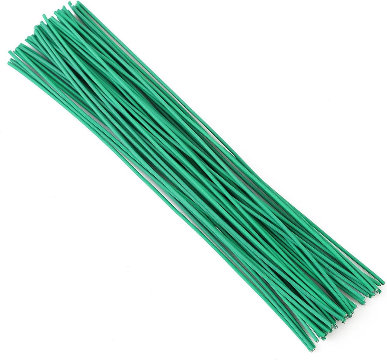 200 Pcs 6 inch Garden Twist Tie, Round Plastic Twist Ties for Plants, Vines and Wrapping Cords or Christmas Tree Gardening Plants Growth and Care, Office Home Cable Organization (Green)
