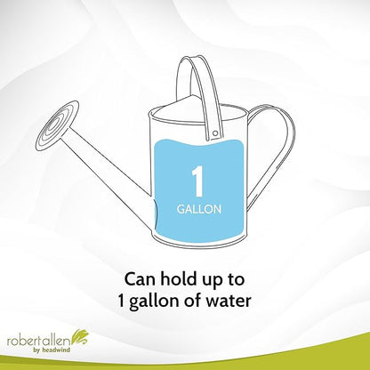 Headwind Aurora Antique White Metal Watering Can 2 Gallon – Galvanized Vintage Large Watering Metal Can for Indoor & Outdoor Garden Use by Robert Allen