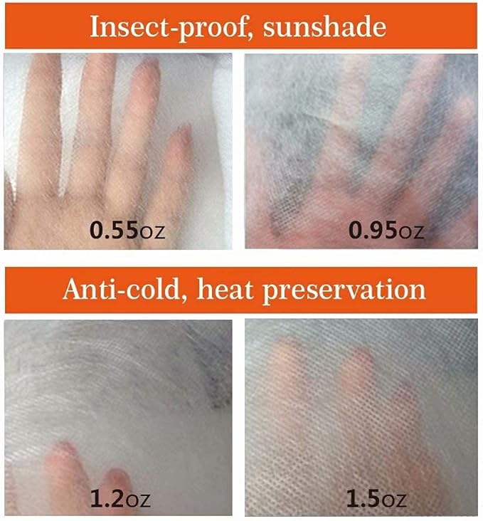 Agfabric Plant Covers Freeze Protection with Zipper 0.9oz 135"x120"x48" Shrub Cover Winter Tree Jacket for Frost Protection&Season Extension,White,4 Pack