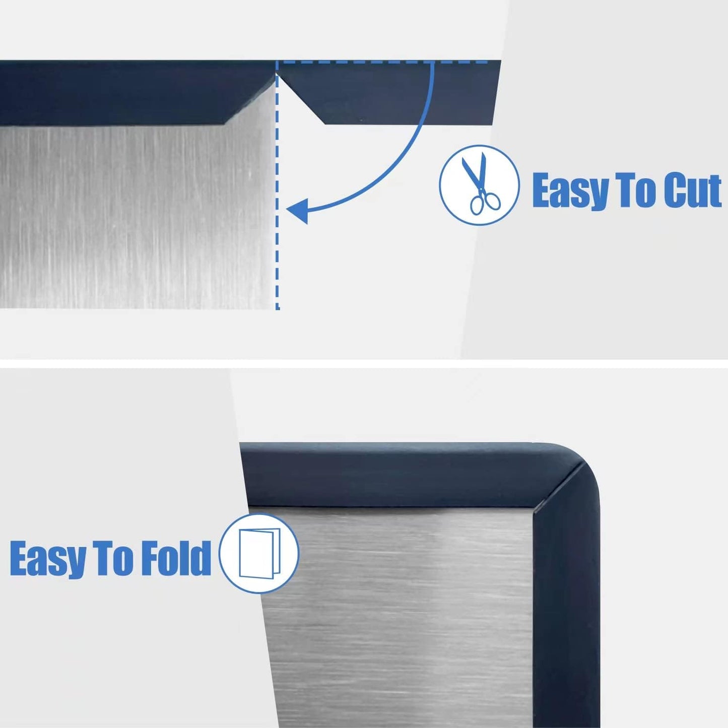 Rubber Edge Trim, Self-Adhesive Rubber Edge Protector for Sheet Metal, EPDM Material, Fit 3/32"(2.0mm), Length 20Ft, Black Color, U Channel Edge Trim