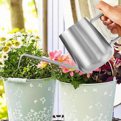 Watering Can Indoor Plants, 30oz/900ml Small Plant Watering Can with Long Spout, Stainless Steel Garden Watering Cans Outdoor Watering Pot for Indoor House Plants Bonsai Flower Decorative