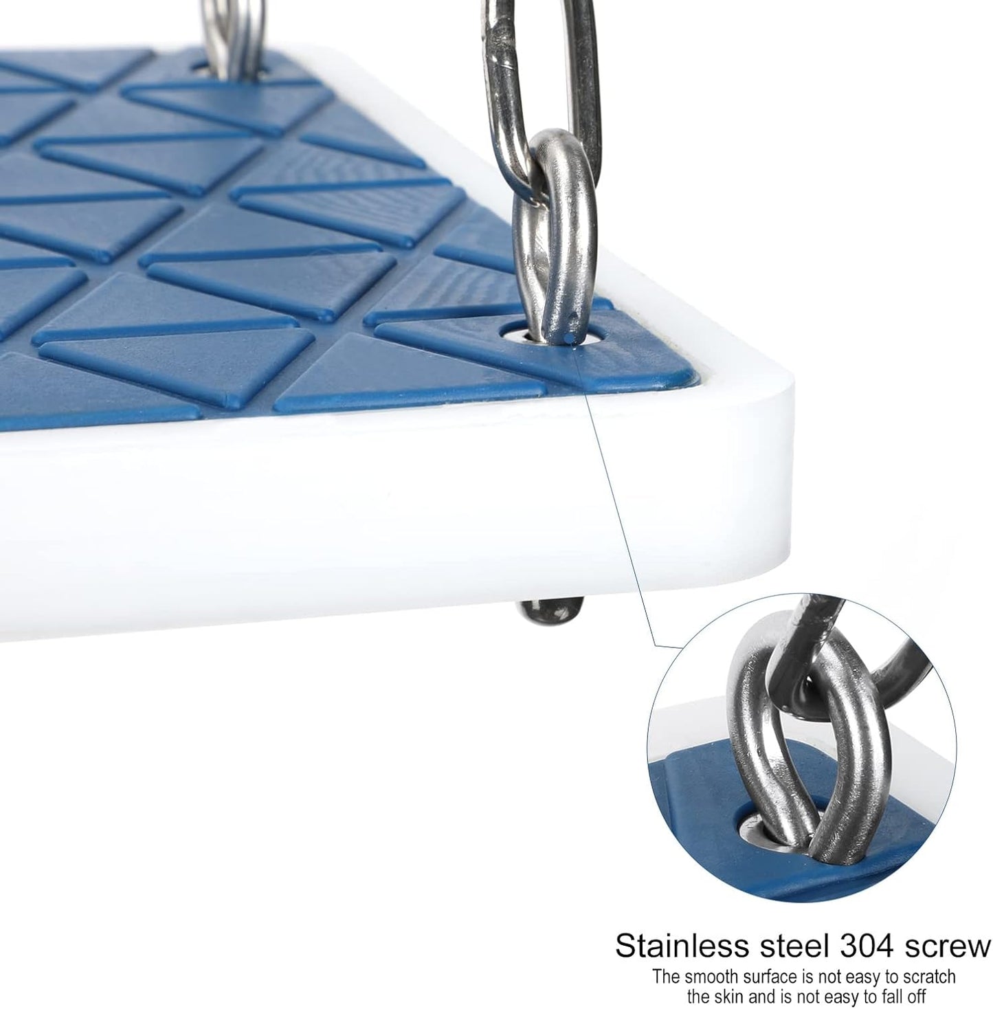 Swing Seat Heavy Duty, Non Slip Tree Swing Set Playground Swing Set Accessories for Kid Indoor Outdoor Backyard, Blue