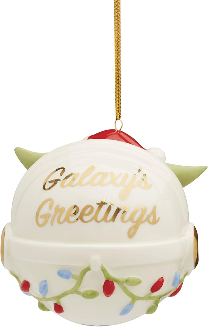 Lenox 895920 Grogu's Holiday Hover Pram Ornament, Christmas